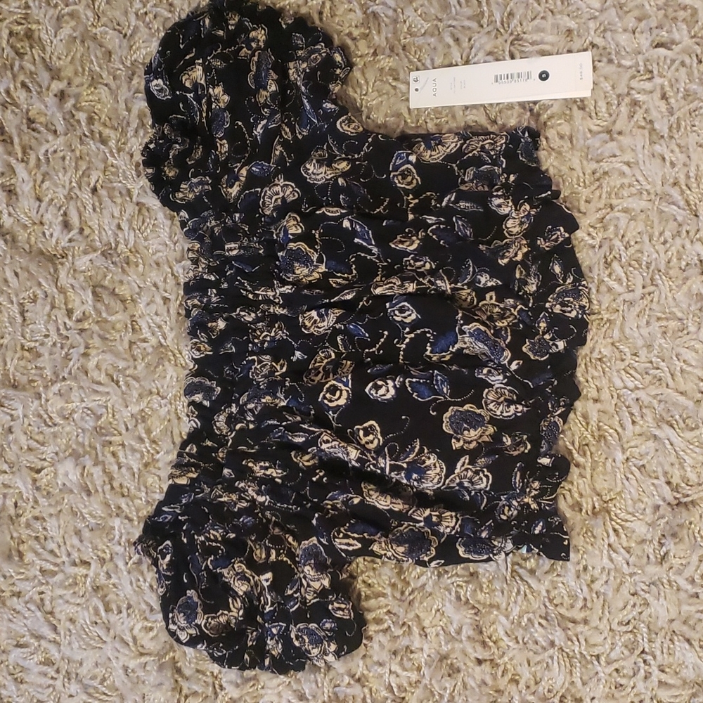 Aqua (Bloomingdale's) crop top